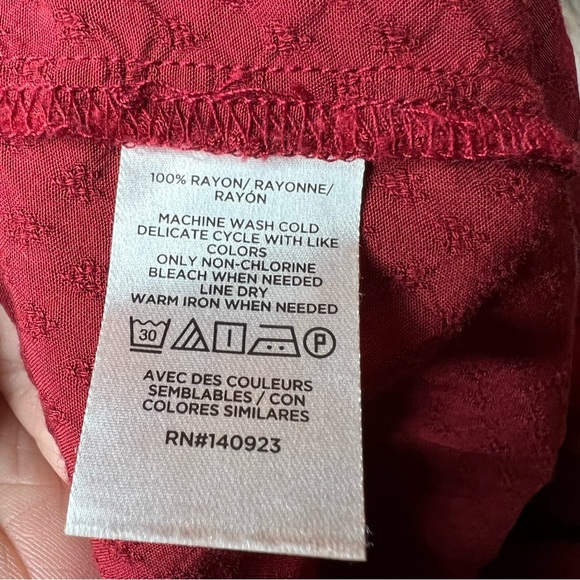 💚Loft rust peplum top - Picture 5 of 5